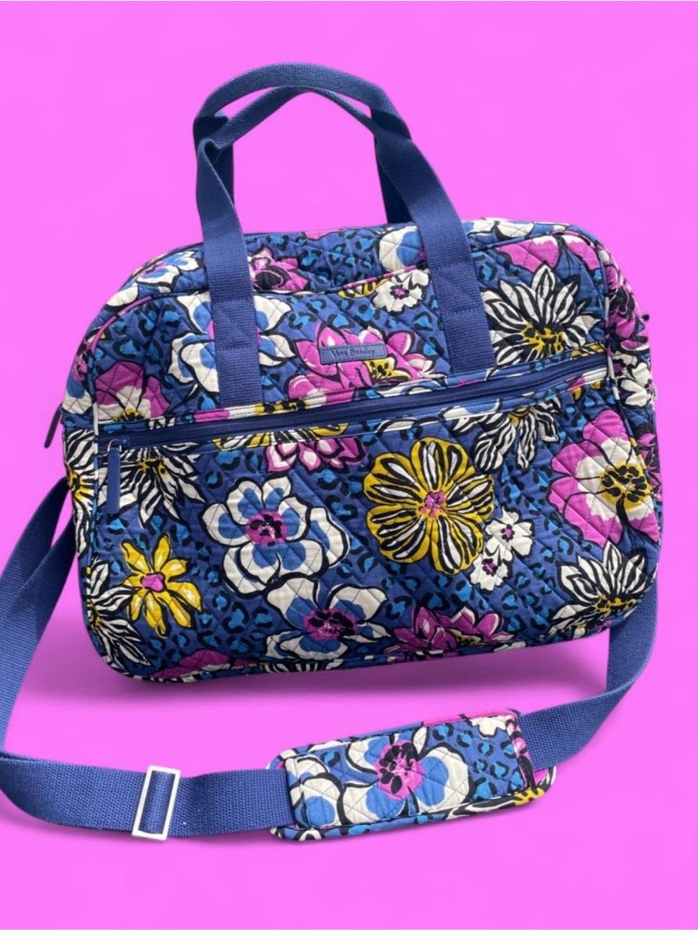 Vera Bradley African Violet Weekender carry on travel bag